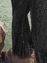 Womens Premium Fashion Ethnic Black Color Saree-MLSHWSA2095BLK0ONE